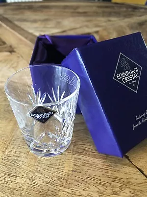 Buy New EDINBURGH CRYSTAL -  TAY  -  WHISKY SHOT GLASS  In Box • 12£