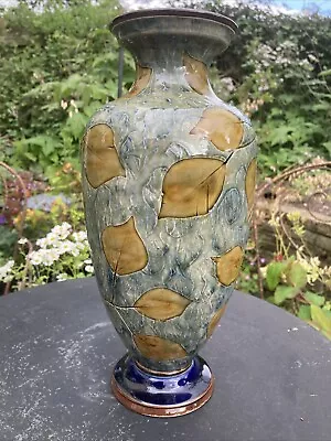 Buy Superb Doulton Lambeth Ware Large 31cm Vase Autumn Leaves Design 6768 C30s • 68£