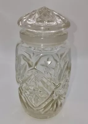 Buy Vintage Cut Glass Jar With Glass Lid • 7£