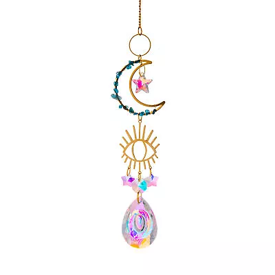 Buy Moon Macadam Crystal Prism Pendant Suncatcher Prism Ball Pendant Window Hanging • 4.69£