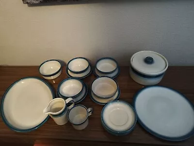 Buy  Wedgwood Blue Pacific Part  Dinner Service 20 Piece Set • 65£