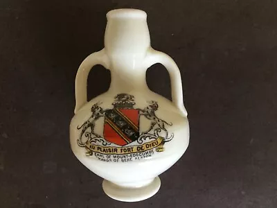 Buy Goss Crested China Of Earl Of Mount-Edgcombe On An Elton Vase..  Very  Good • 7.99£