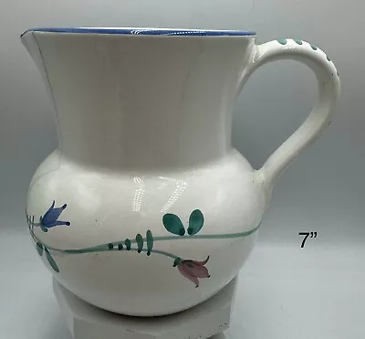 Buy Savoir Vivre Portofino Italy White And Blue Large Jug  Pitcher 7  Floral Design • 23.30£