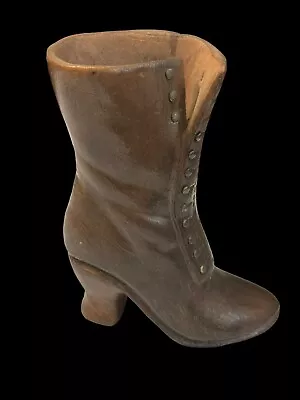 Buy Vintage Hand Made Pottery Brown Boot By Tony • 12.99£