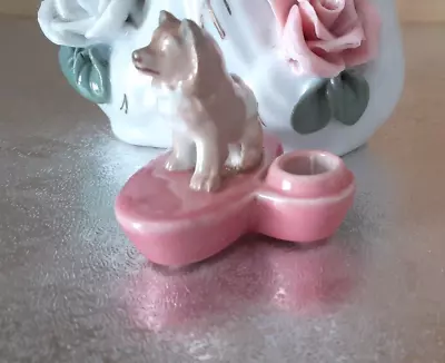 Buy Vintage Wade Whimsies - Husky Puppy Candle Holder - 1950s - Rare Find • 8.99£