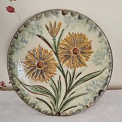 Buy Vintage Puigdemont Handpainted Plate /Dish With Hanger. Rare Flower Design. VGC. • 24.49£