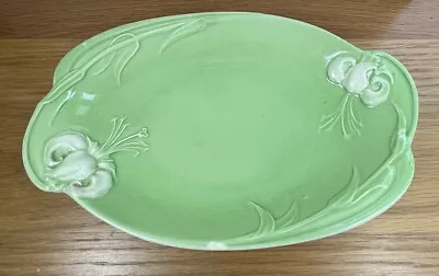 Buy Vintage Royal Winton Grimwades Sandwich Plate Art Deco Green Floral • 15£