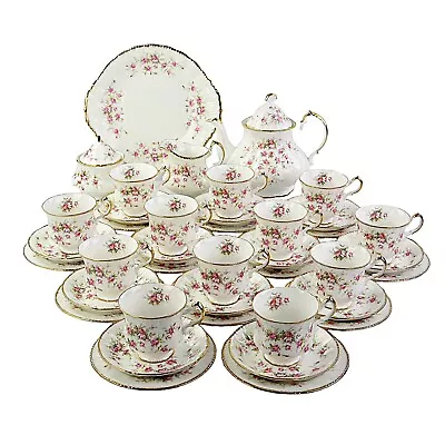 Buy Paragon, Royal Albert, Victoriana Rose, 12 Place Tea Set With Teapot • 190£