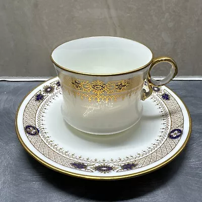 Buy Vintage Cauldon Ltd. Bone China England Cobalt Blue/Gilt Demitasse Cup & Saucer • 9.99£