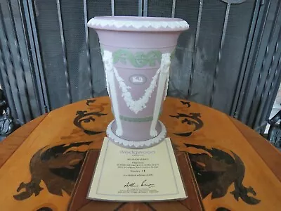Buy Wedgwood Museum Series Tri-Color Lilac Jasperware Monopodia Vase Limited Edition • 1,397.89£