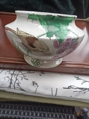 Buy Shelley Bird And Grapes Hand Painted Bowl/Vase • 10£