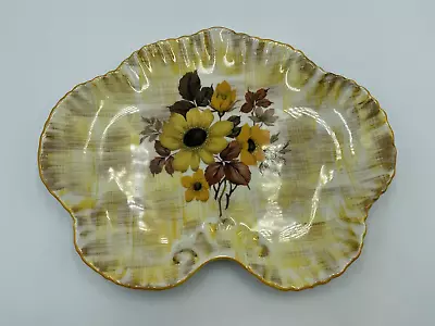 Buy Old Foley James Kent Ltd Staffordshire England Dish 9.5  Floral Yellow & Orange • 16.99£