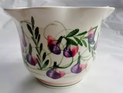 Buy Rye Pottery Planter Purple/Pink Sweet Pea Cinque Ports The Monastery Rye • 14.99£