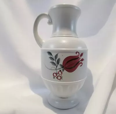 Buy Vintage Jug Vase By E Radford Pottery - Hand Painted - Woods England 26cm (H) • 12.95£