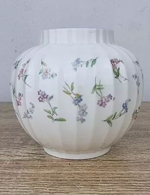 Buy Royal Worcester Forget Me Not Vase- Floral Pattern. • 12£