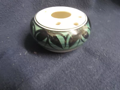 Buy Jersey Pottery Vintage Dark Green Rose Posy Bowl Vase Retro Mid Century Design • 8£