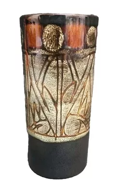 Buy Celtic Pottery Newlyn Cornwall Cylindrical Medallion Vase • 17.99£