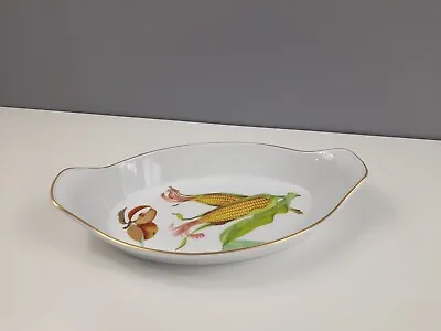 Buy Royal Worcester EVESHAM Porcelain Oven To Table Ware Oval Dish - GC - Corn • 8.50£