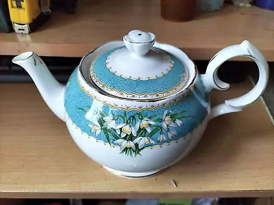 Buy A Very Rare Queen Anne Fine Bone China Marilyn Pattern Teapot Good Condition • 35£