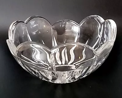 Buy Vintage Mikasa Crystal Icicles 6  Scalloped Flower Shaped Bowl  • 13.98£