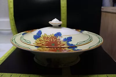 Buy Vintage Crown Ducal Ware Bowl W Lid - 1930s • 46.68£