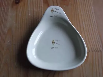 Buy Stoneware Trinket Tray, Dry Fly 'Sherry Spinner', Langley, Made In England • 8£