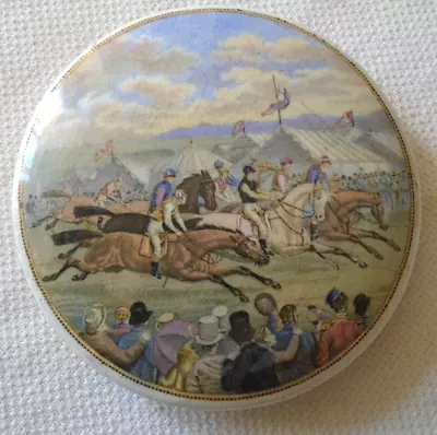 Buy C19 Coloured Pratt Ware Pot Lid At The Races • 15£