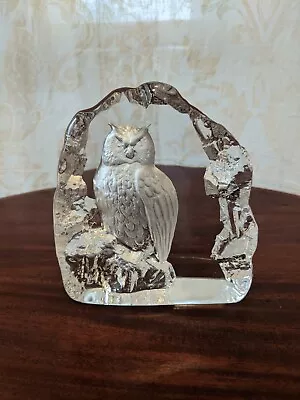 Buy Mats Jonasson Swedish Glass Sculpture Owl • 10£