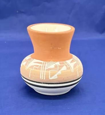 Buy VTG Mesa Verde Native American Hand Painted Art Pottery Navajo Vase 4” Singed • 13.15£