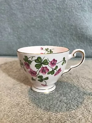 Buy Tuscan Bone China Teacup. Pink W/ Wood Sorrell Pattern. Made In England • 11.67£