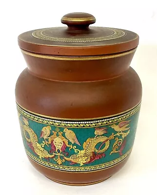 Buy Antique Prattware Pratt Ware Aesthetic Neoclassical Terracotta Tobacco Jar & Lid • 75£