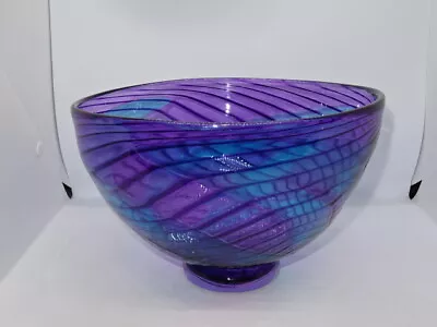 Buy Unusual Attractive Handmade Renaissance Caithness Scotland Large Glass Bowl • 74.95£