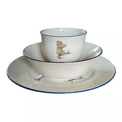 Buy Lenox VNT Children Dinnerware Set, Plate Bowl And Saucer Pinocchio On Cup • 18.63£