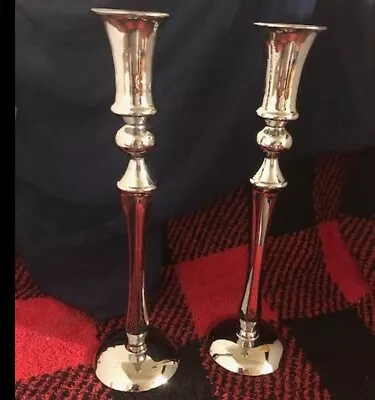 Buy Vintage Translucent Crystal Glass Candle Holders For Special Occasions Formal • 37.23£