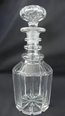 Buy Victorian Glass Decanter With Stopper, Whiskey Sherry Brandy Port Spirits #5 • 20£