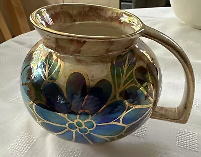 Buy Vintage Old Court Ware Jug Floral Design Ayon Art Deco Handle • 9.99£