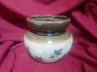 Buy Lovatts Langley Ware Pottery Tobacco / Storage Lidded Jar Brass Screw Antique • 16.50£