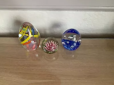 Buy 3 Paperweights 3 Very Nice Paperweights Unfortunately None Of Them Are Signed • 5£