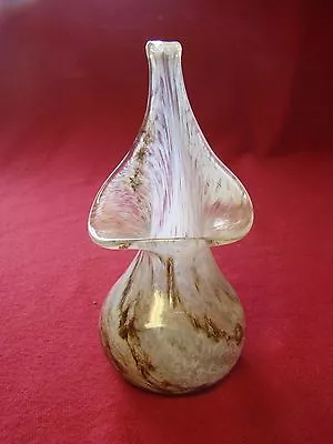Buy Alum Bay Glass Isle Of Wight Jack In The Pulpit Vase Clear, White & Brown 21 • 20£