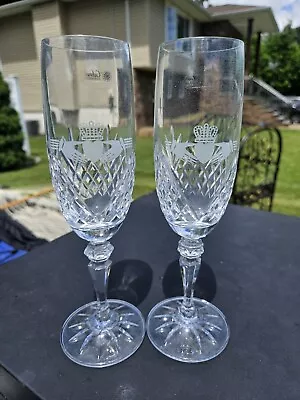 Buy Galway Irish Crystal Bride And Groom Champagne Glass Set  • 17.47£