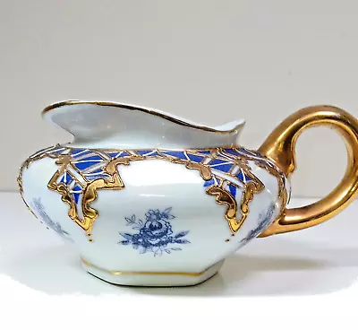 Buy Rare Sevres Royal Porcelain Cobalt Blue & Gold Gilt Milk Jug Creamer • 25£