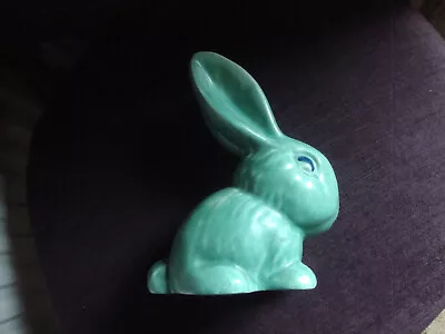 Buy LARGE VINTAGE GREEN RABBIT Some 8   Inches Tall • 45£