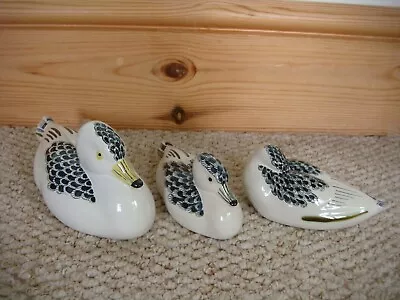 Buy Vintage Rye Pottery 3 X Duck Figures • 35£