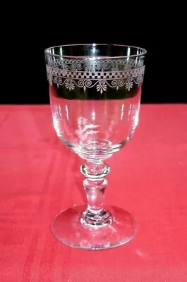 Buy Antique Baccarat Wine Glass Wine Glass Crystal Grave Empire 19th Century A B • 28.33£