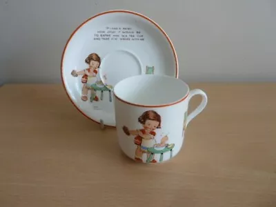 Buy Pretty Shelley Nursery Ware Cup And Saucer Mabel Lucie Attwell • 19.99£
