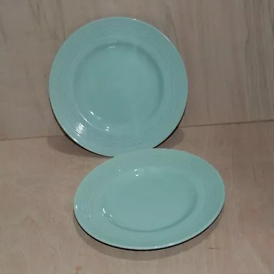 Buy 2 Wood's Ware Beryl Green Side Plates 7”  18cm Vintage Utility Ware • 7.65£