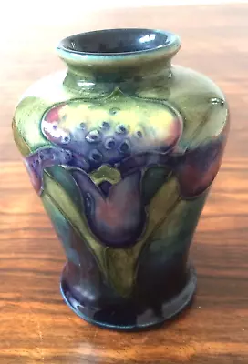 Buy Super Miniature Moorcroft Double Sided Orchid Design Vase With Queen's Label Vgc • 285£