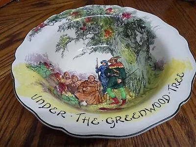Buy Royal Doulton Under The Greenwood Tree Large Bowl Robin Hood Friar Tuck • 25£