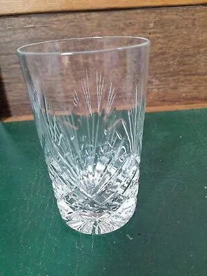 Buy  Vintage Bohemian Cut Crystal Tumbler Water Glass • 4£