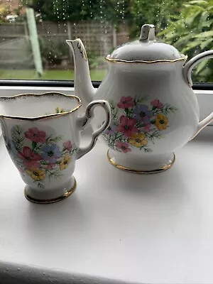 Buy Royal Stafford ‘Virginia Stick’ Teapot And Milk Jug • 15£